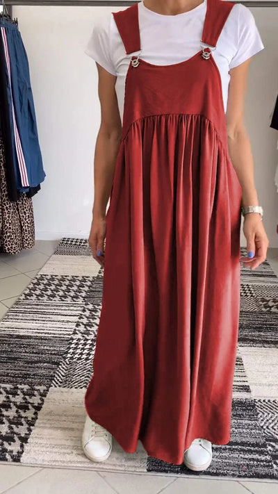 Alice | Robe décontractée à bretelles unies