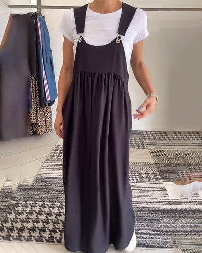 Alice | Robe décontractée à bretelles unies