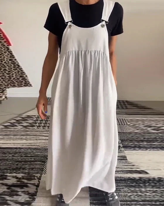 Alice | Robe décontractée à bretelles unies