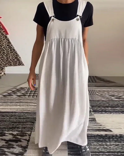 Alice | Robe décontractée à bretelles unies