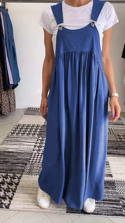 Alice | Robe décontractée à bretelles unies